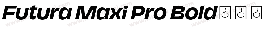 Futura Maxi Pro Bold字体转换